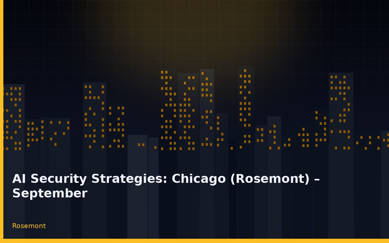 AI Security Strategies: Chicago (Rosemont) – September Rosemont Illinois