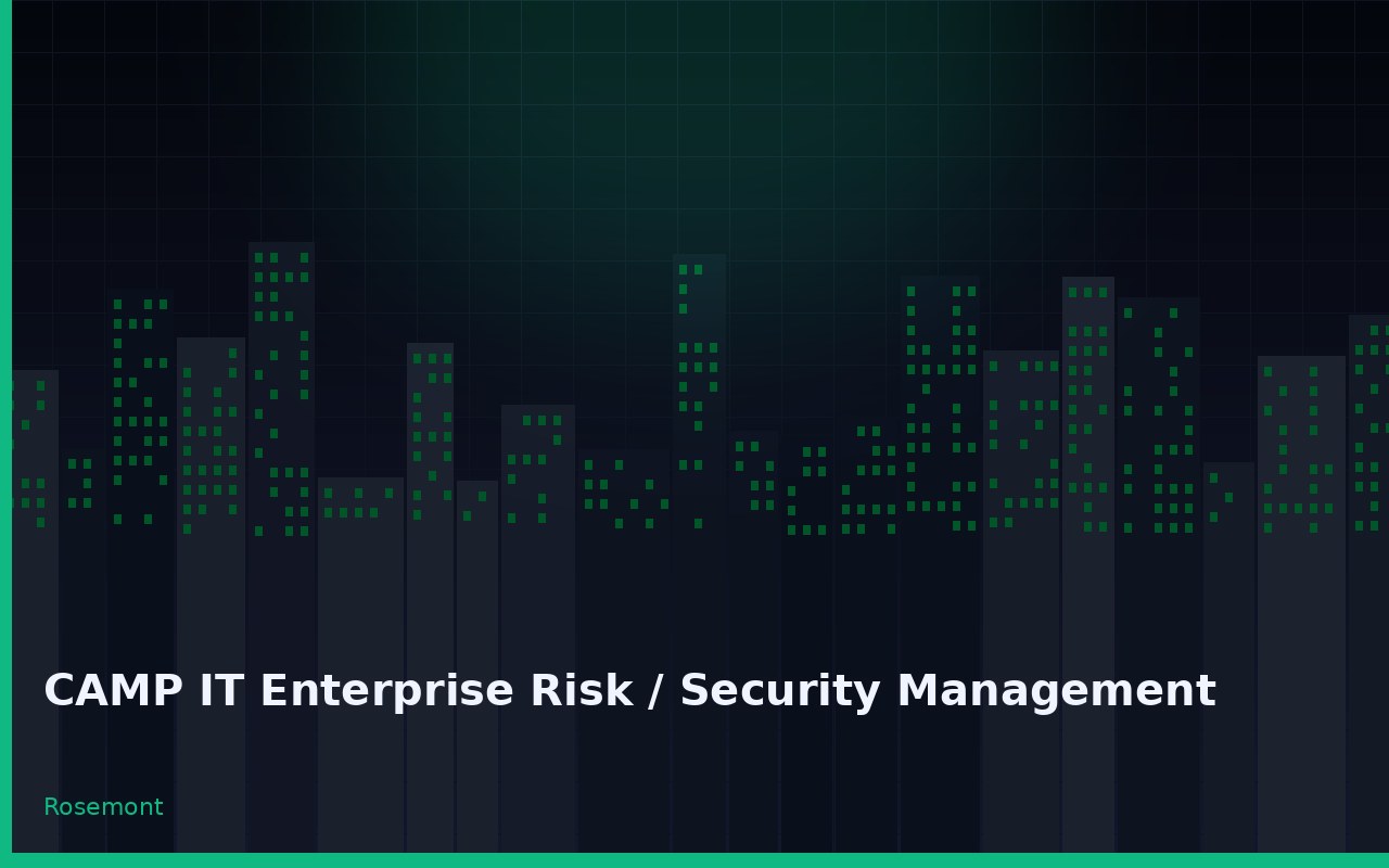 CAMP IT Enterprise Risk / Security Management Rosemont Illinois