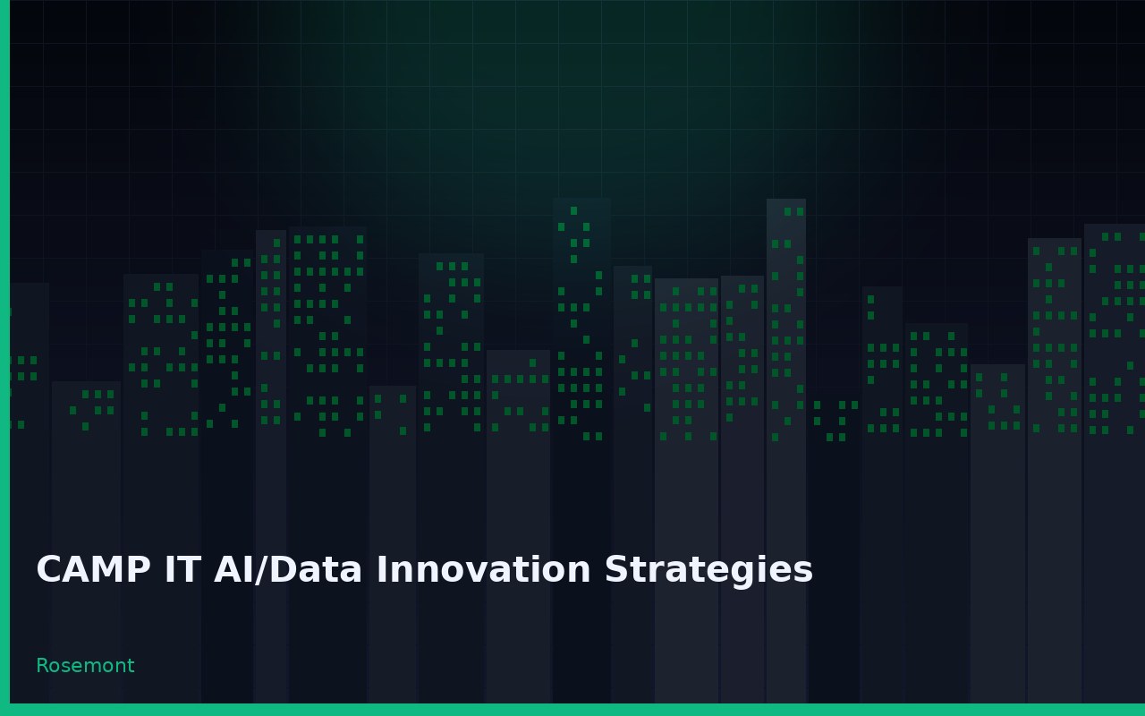CAMP IT AI/Data Innovation Strategies Rosemont Illinois
