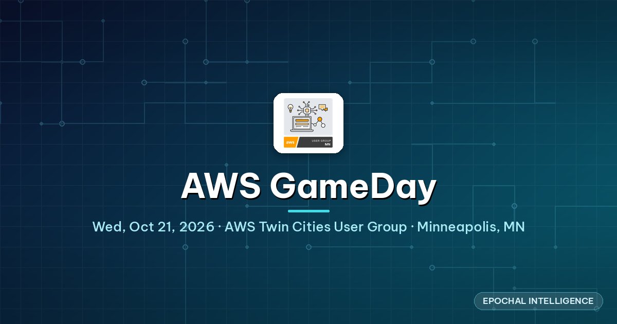 AWS GameDay (AWS Twin Cities User Group) Minneapolis Minnesota