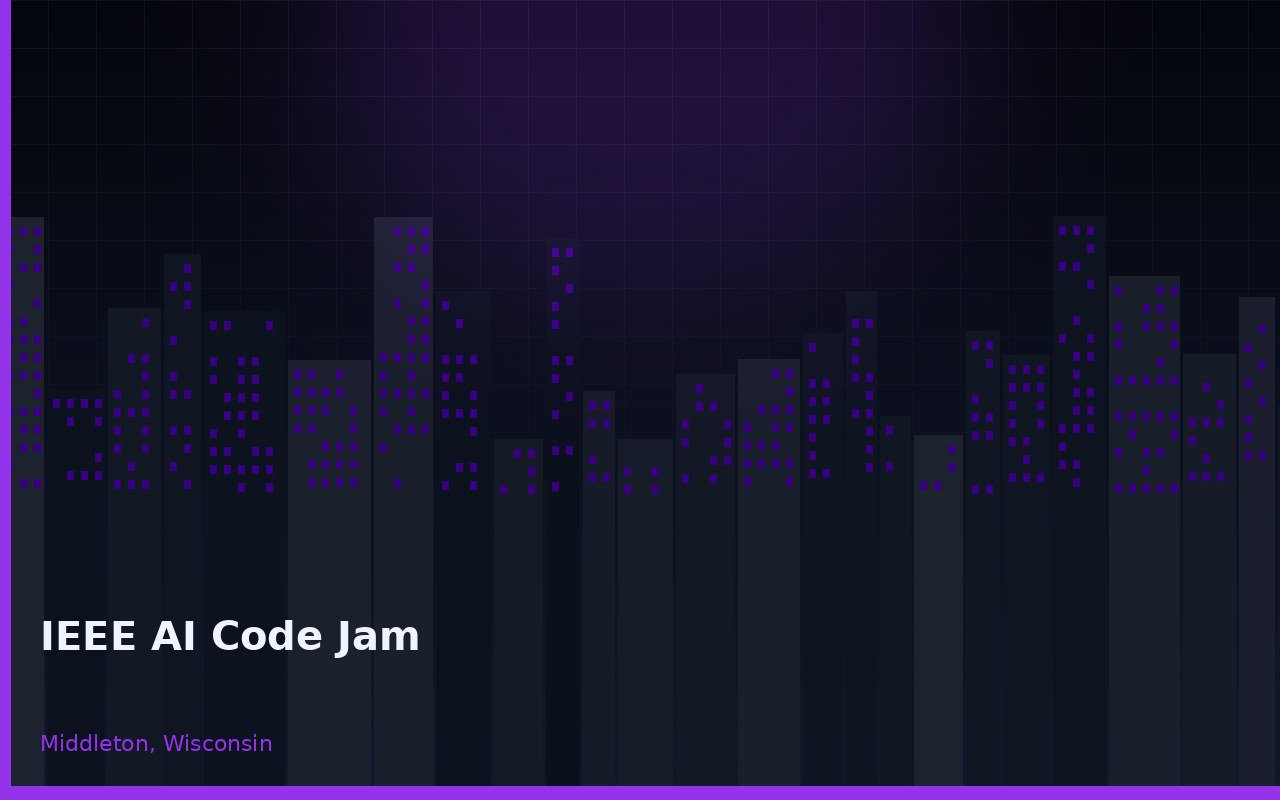AI Code Jam – October 2026 Middleton, Wisconsin