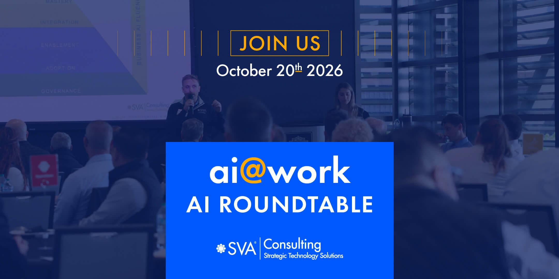 AI Roundtable with SVA Consulting Madison Wisconsin