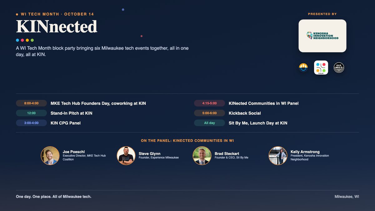 KINnected: MKE Tech Comes Together @ KIN Kenosha Wisconsin